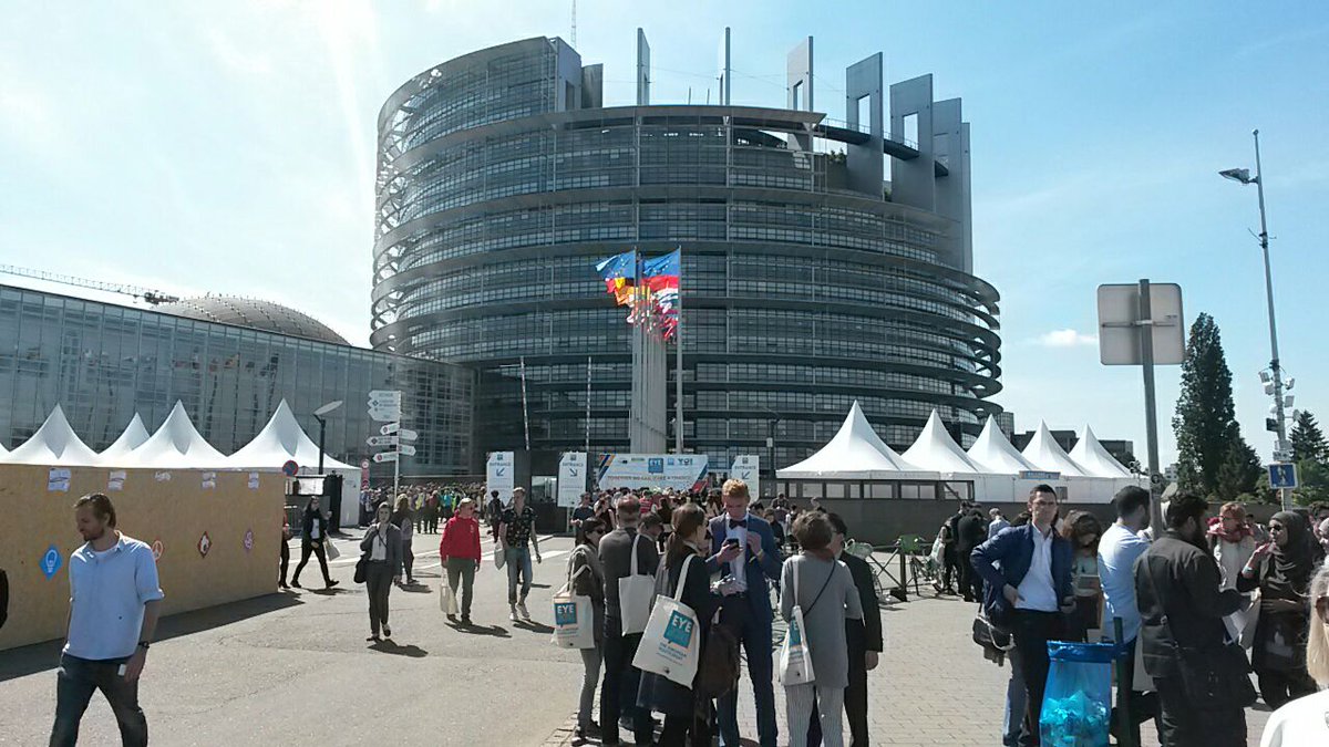 Smwhrls's tweet photo. Let the activities start!
#EYE2016 #Strasbourg https://t.co/uXAKS33ktr