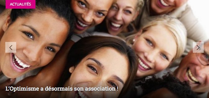 Vous pouvez adhérer à l'Association du <a href="/P_Optimisme/">Printemps de l'Optimisme</a> et devenir ambassadeur de l'optimisme ! printempsdeloptimisme.com/adherez-aux-va…