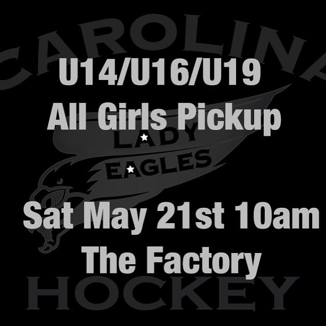 jrcanesgirls's tweet photo. U14/u16/u19 All girls pickup Saturday at the factory 10 am. https://t.co/2wXmSq9e4D