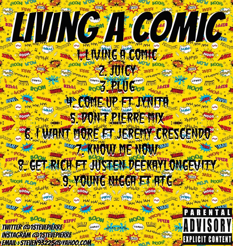 6ierre's tweet photo. June 1 @spinrilla π₯ #RealQualityMusic #SupportPierre #PierreGang
"Living A Comic" the Ep https://t.co/xLFYBurg48