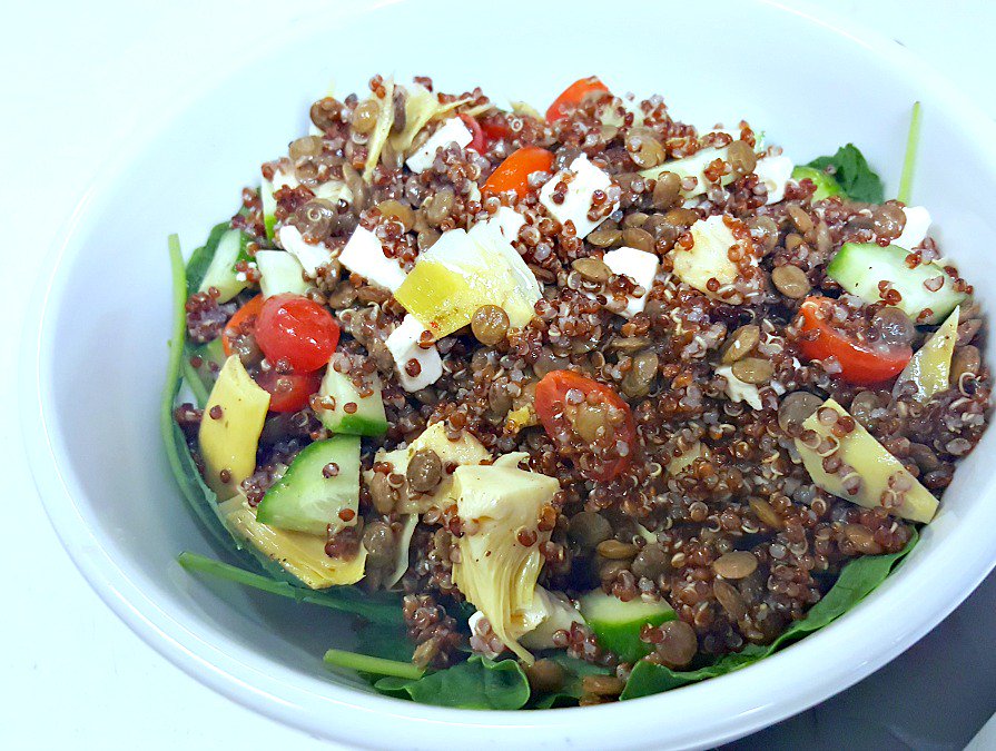 Zest280's tweet photo. Our Quinoa Lentil Salad Special for this week!  #deliciouslyhealthful #parkroad #zest280 https://t.co/mYulfT4j13