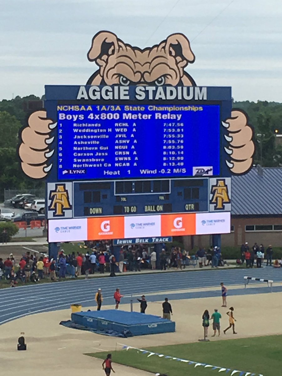 MSCarolinas_'s tweet photo. 7:47.56 for Richlands! A new #NCHSAA3A State Meet Record! https://t.co/0DrMApNmz0