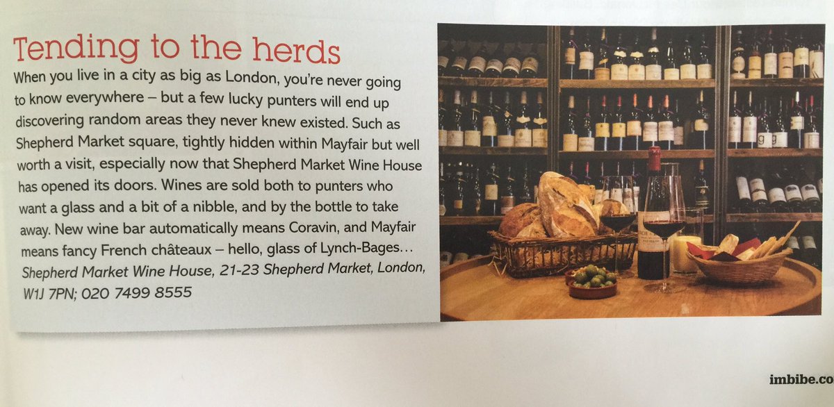 "Hello, glass of Lynch-Bages"... Thanks @imbibeuk for featuring us in #WhoWhatWhere this month 👍🍷