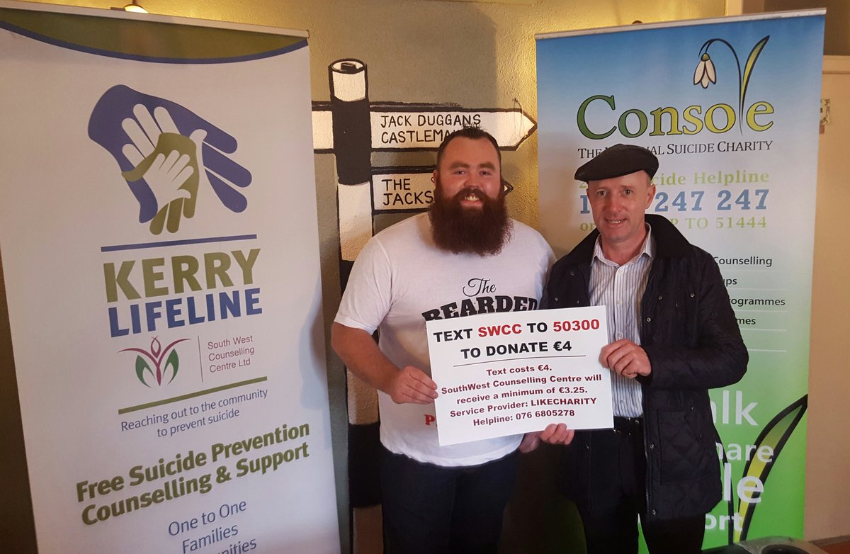 console_charity's tweet photo. Gary "The Bearded Man" supporting two #Kerry #suicideprevention charities! - https://t.co/LLytXT44ne @MHealyRae https://t.co/hogjyP3UPB