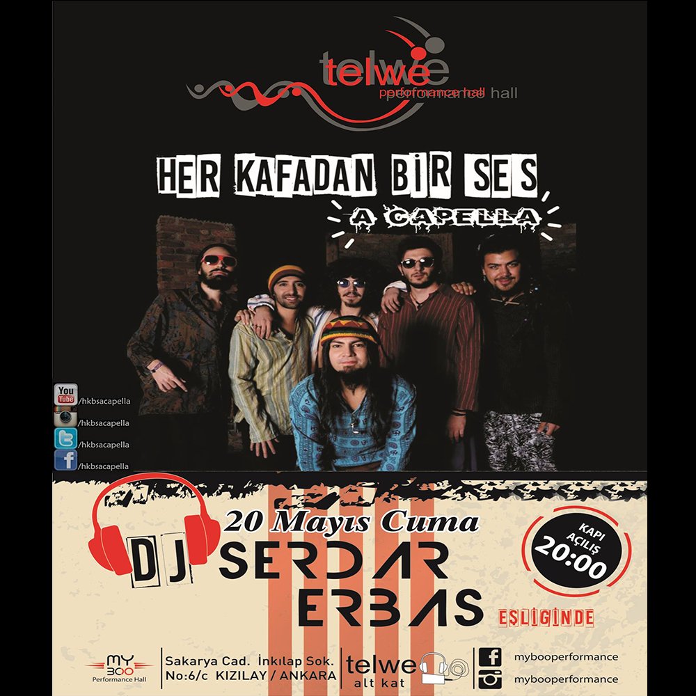 etkinankara's tweet photo. Her Kafadan Bir Ses bu gece @TelwePH 'de https://t.co/4zM4MKwDI6 @HKBSacapella #herkafadanbirses #telwe #etkinankara https://t.co/TWavRDQwj8