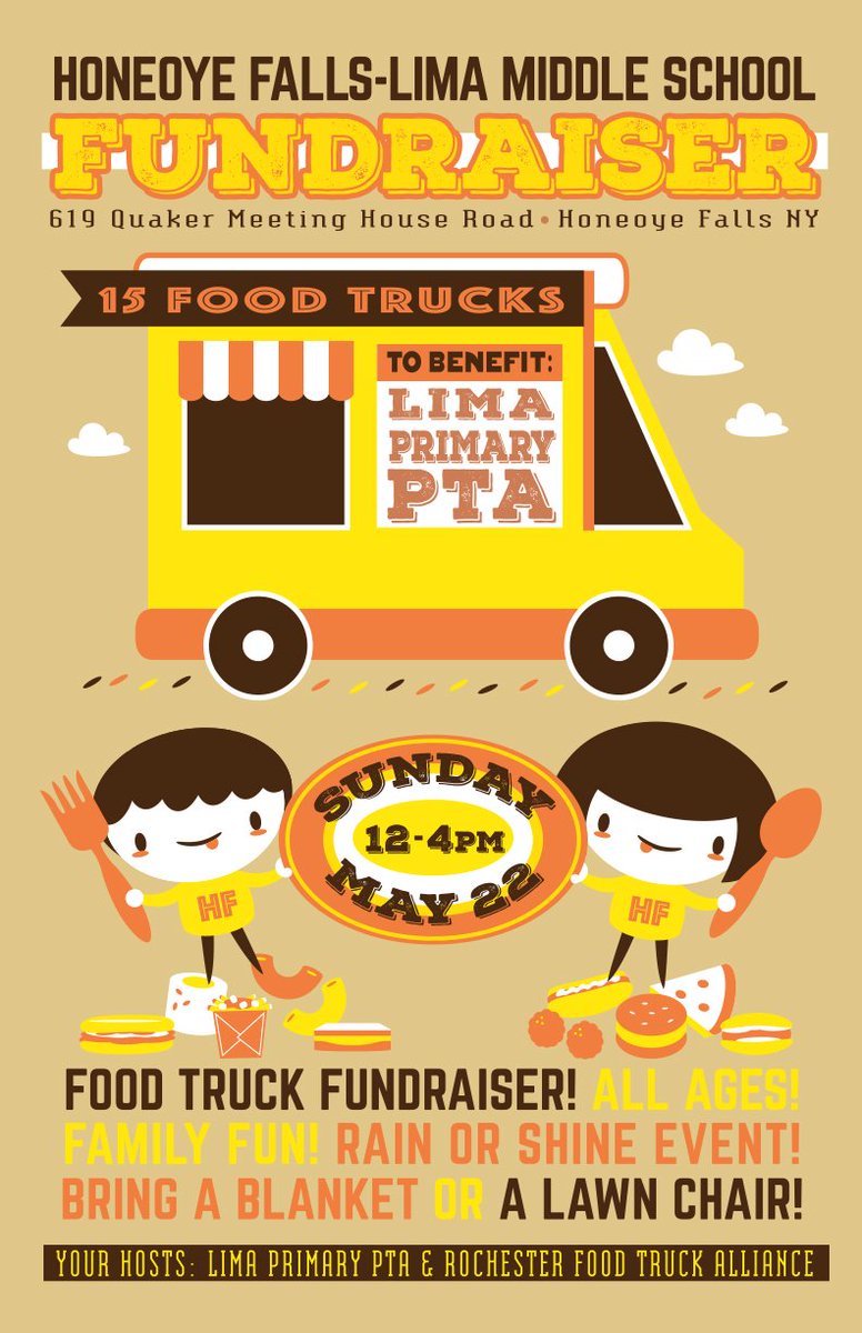 Join food truck alliance for a great cause this Sunday from Noon-4 PM <a href="/HFLMS/">HF-L Middle School</a> to benefit <a href="/HFLLima/">Lima Primary</a>  May of Caring!