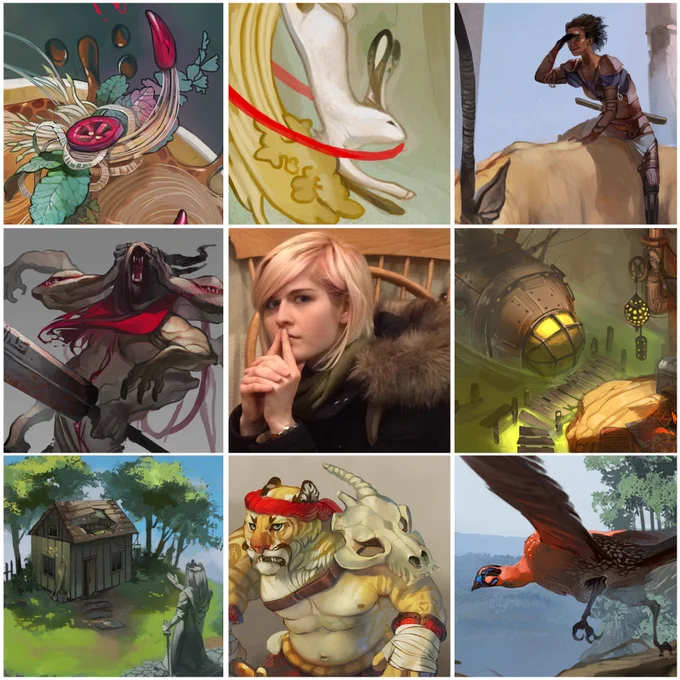 Here I am, I do art and I guess I really like weird creatures 