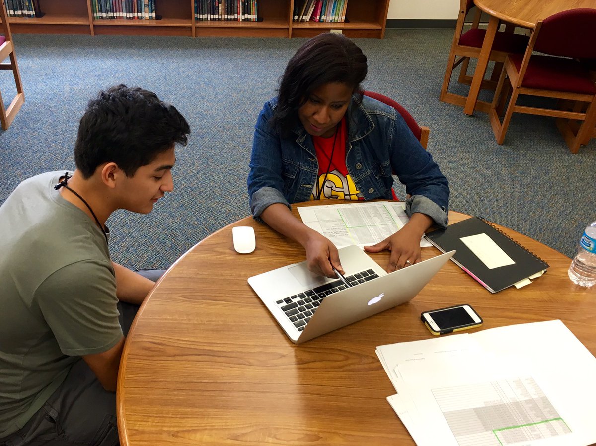 Excited to have Dr. Layne visiting from <a href="/sgp_echs/">SGP Early College HS</a> speaking with their future students.