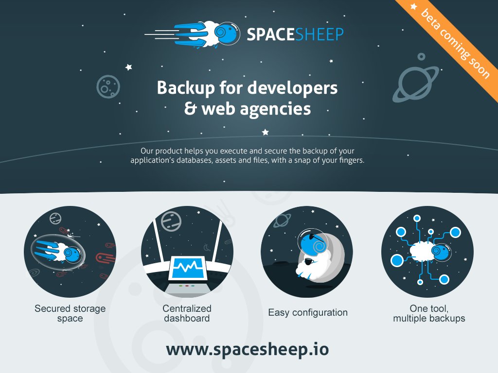 c0rben's tweet photo. SpaceSheep: Backup for developers &amp; web agencies https://t.co/Xmg4QBUuEH https://t.co/5VTThMC7sF via @BetaList