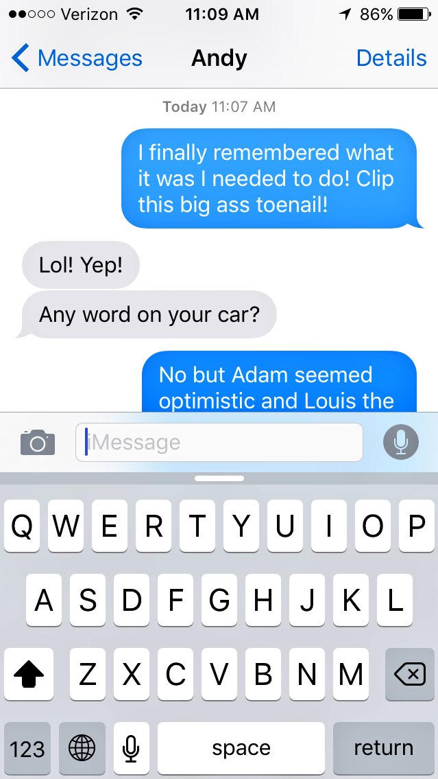 newsken's tweet image. I kept telling my brother all morning that I was forgetting to do something. It finally hit me... #toeup