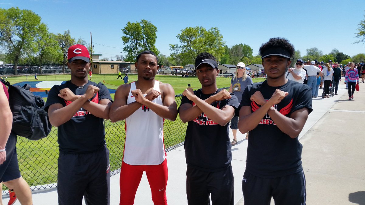 RHSRaidersSpeed's tweet photo. Boys 4x100 has just ran 42.41 and will have the the fastest time going into the finals tomorrow. #BroughtTheFast https://t.co/XKbKWCA2p2