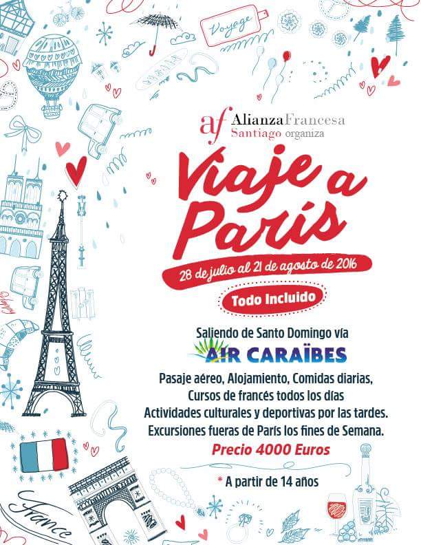 Viaje a Paris! Para más información, comunícate con nosotros.