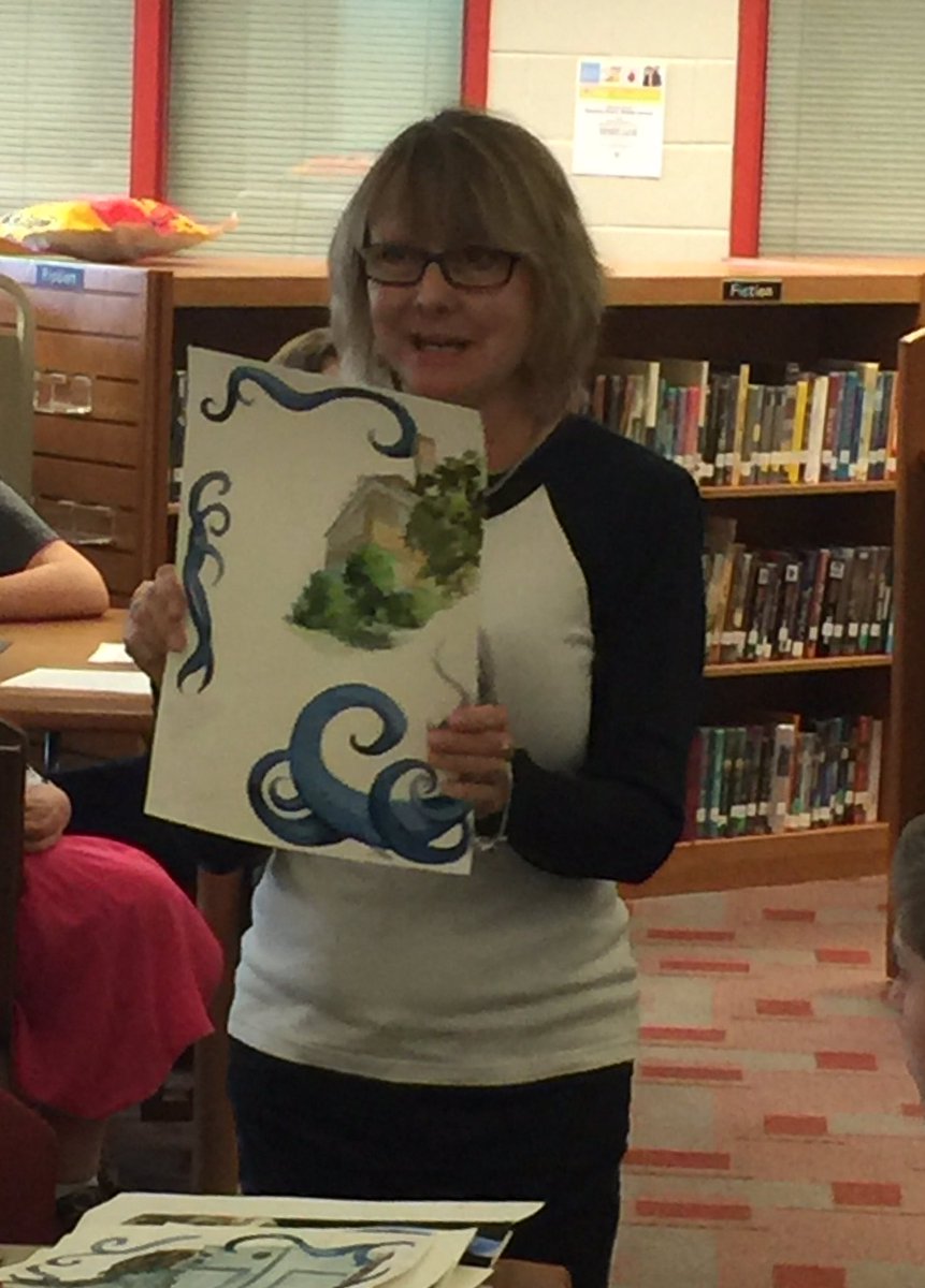BGMSPioneer's tweet photo. Children's author and retired BGCS teacher, Carole Sarkan, inspired BGMS 6th graders today. https://t.co/5jjoWI30FK