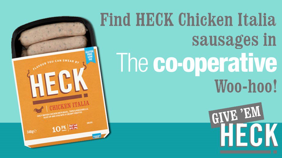HeckFood's tweet photo. From Tuesday our Chicken Italia Sausages will be available @CooperativeFood nationwide!! https://t.co/zgHpo6l3Gx https://t.co/3u6YeOe5OR