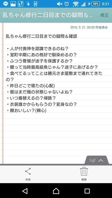 @tos 乱ちゃんが心配(過保護) 