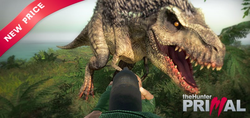 theHunterPrimal's tweet photo. NEW PRICE - Lowered price for theHunter: Primal by 50%! Your time has come! https://t.co/eTVe6ax47y https://t.co/OMIvb9N84t