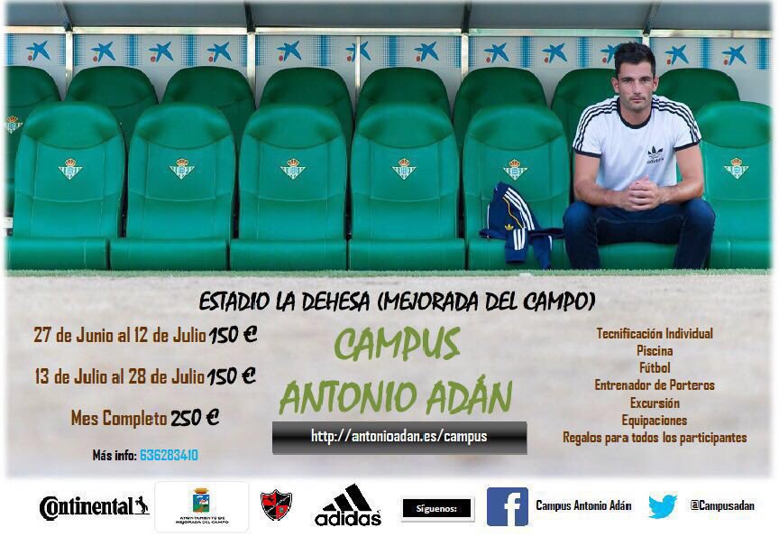 AntonioAdan13's tweet photo. Este verano apúntate al @CampusAdan en MEJORADA DEL CAMPO https://t.co/vw3sURQldg