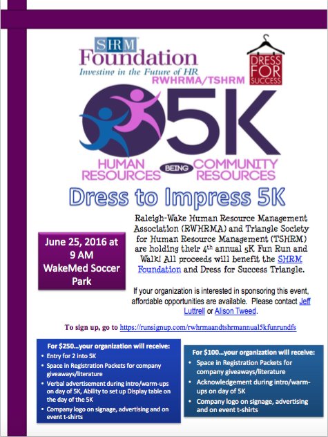 BlueStaffInc's tweet photo. BlueStaff is excited to announce that we will be sponsoring the SHRM Dress to Impress 5K! https://t.co/pt5GGSkp1A