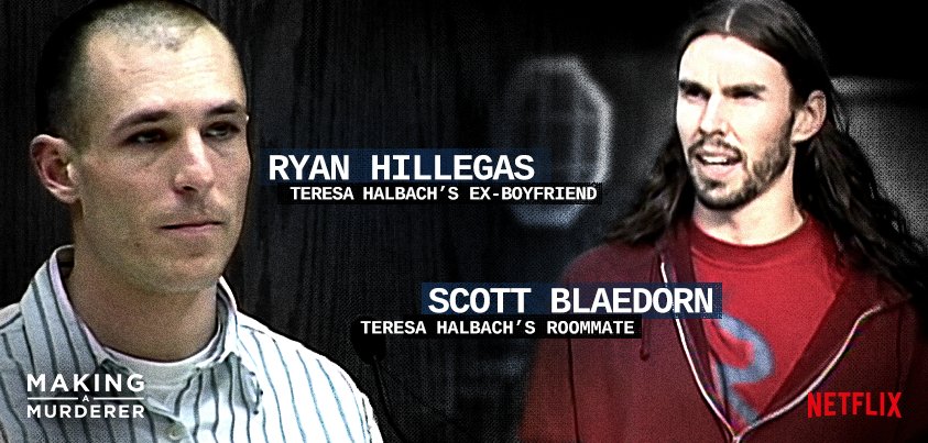 MakingAMurderer's tweet photo. Ryan Hillegas and Scott Blaedorn testified that they were not asked for alibis for the day Teresa disappeared. https://t.co/pWeCNlc5W0