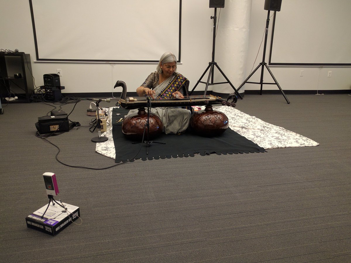 rajadain's tweet photo. Getting ready for @sitarangini's Vichitra Veena concert at @azavea #IndianClassicalMusic https://t.co/TDhaWlKopJ