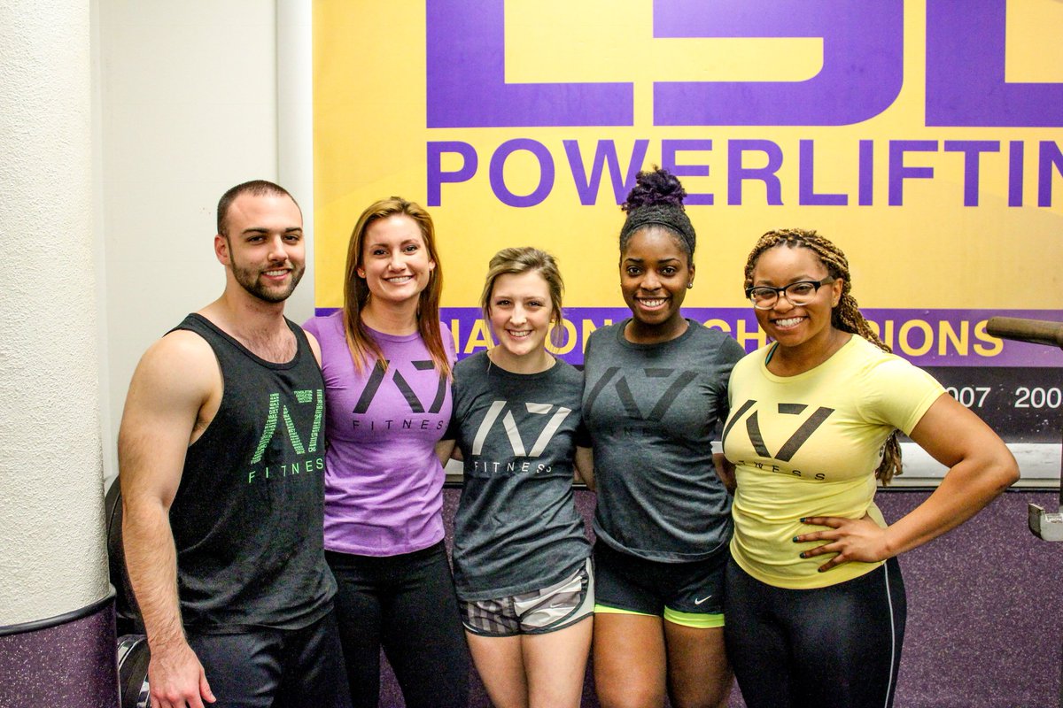a7intl's tweet photo. @zebruh_love and the @LSUPowerlifting Team! Proud of these amazing athletes!
#LSU #LSUpowerlifting #bargrip #a7 https://t.co/QdK39kWdJc