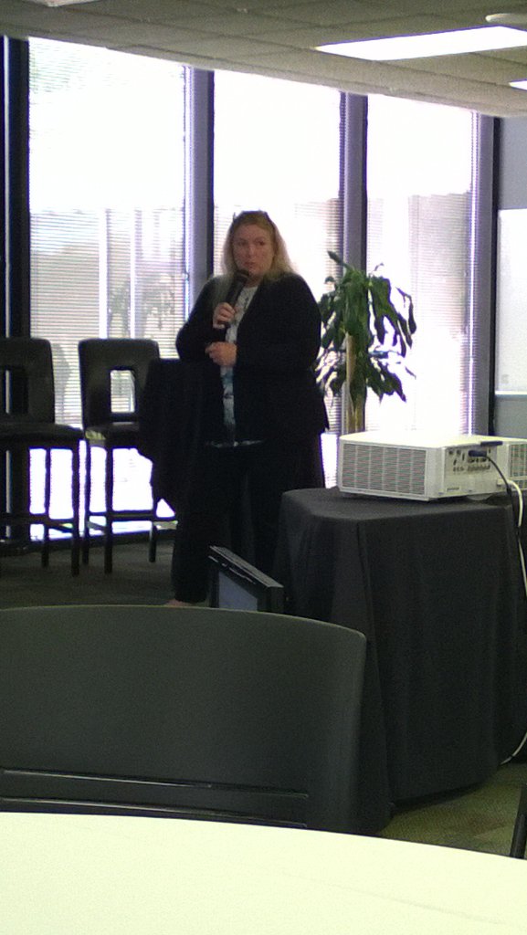 mark_harvey's tweet photo. Joanne White from Wood County Hospital discussing event monitoring at #csohackhealth. https://t.co/aDPwAfTzSi