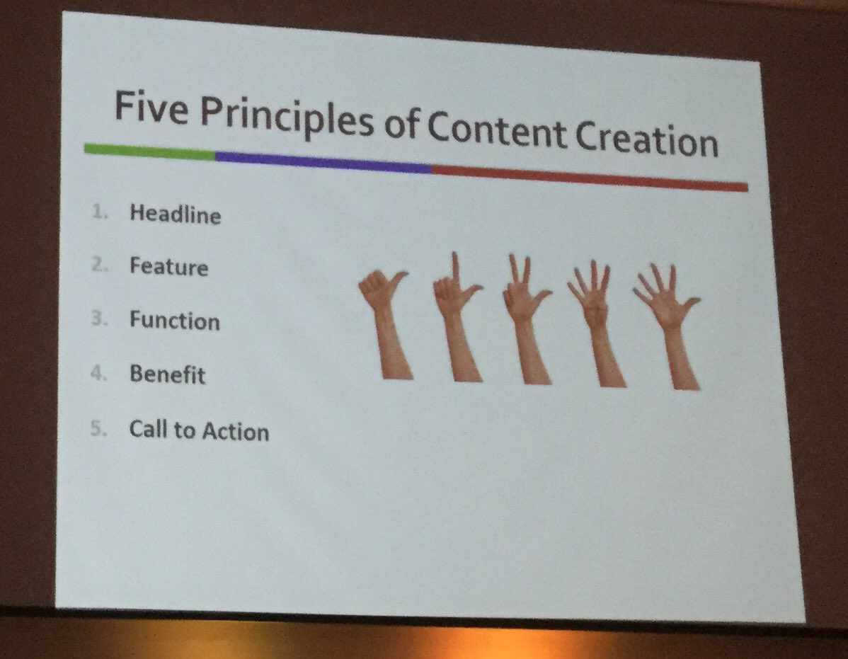 danielamoma's tweet photo. Five #Principles of #ContentCreation at @IDSUni #LAUni2016 https://t.co/JWKd1rHpQb