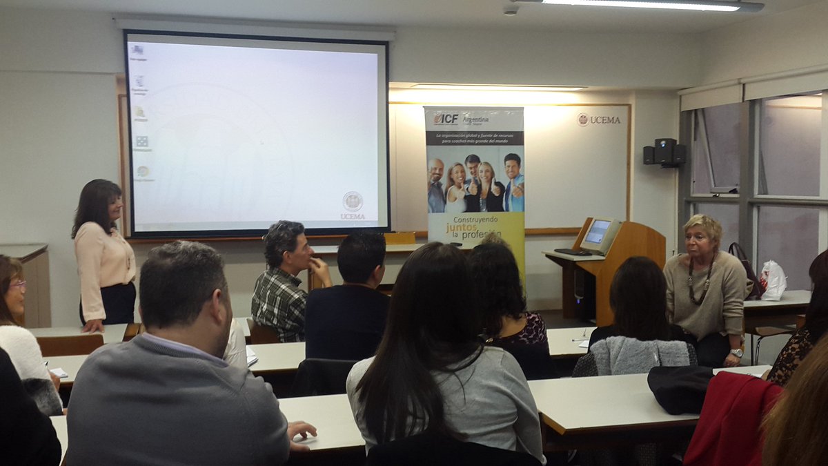 rmelocoach's tweet photo. "¿Quien quiero ser yo para este cliente?" Norma Goldvarg PCC desde @UCEMA_edu #CoachingWeek2016 https://t.co/JcPdCtEmM9