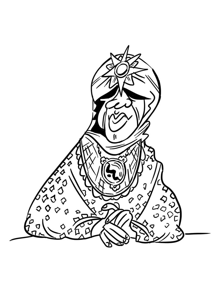 102 years ago this Sunday, the outer dimensions sent Sun Ra to planet Earth. Sun Ra-inspired character by Tim.