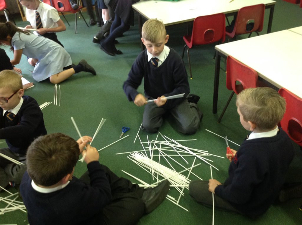 Y2StPetersRC's tweet photo. #Y6 support our budding #engineers with #bridgebuilding #HowManyStrawsDidYouUse? https://t.co/W8ZCzBQZnp