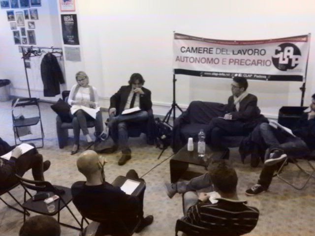 #Padova inizia l'incontro su #JobsAct e #diritti nel mercato del lavoro <a href="/CLAP_Padova/">CLAP - Padova</a> <a href="/CLAP_RM/">CLAP</a>