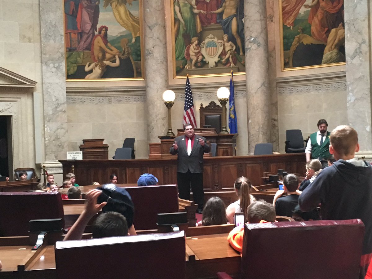 Adernbach's tweet photo. Representative Jacques talking with HC 4th graders. Thank you! @WDPHemlockCreek @Ajanquart @May4thTeacher https://t.co/Vt6SnzOVya