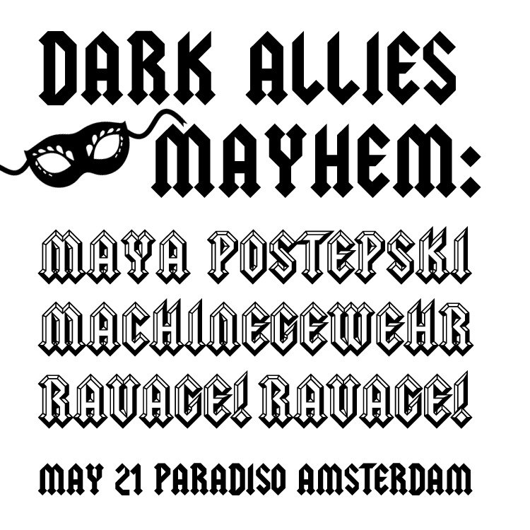 †omorrow it's a ball! A masked one—facebook.com/events/1061879… in <a href="/ParadisoAdam/">Paradiso Amsterdam</a> w <a href="/princesscentury/">✨ℳ𝑒𝓇𝒸𝓊𝓇𝒾𝑜 ✨</a>, Machinegewehr et moi