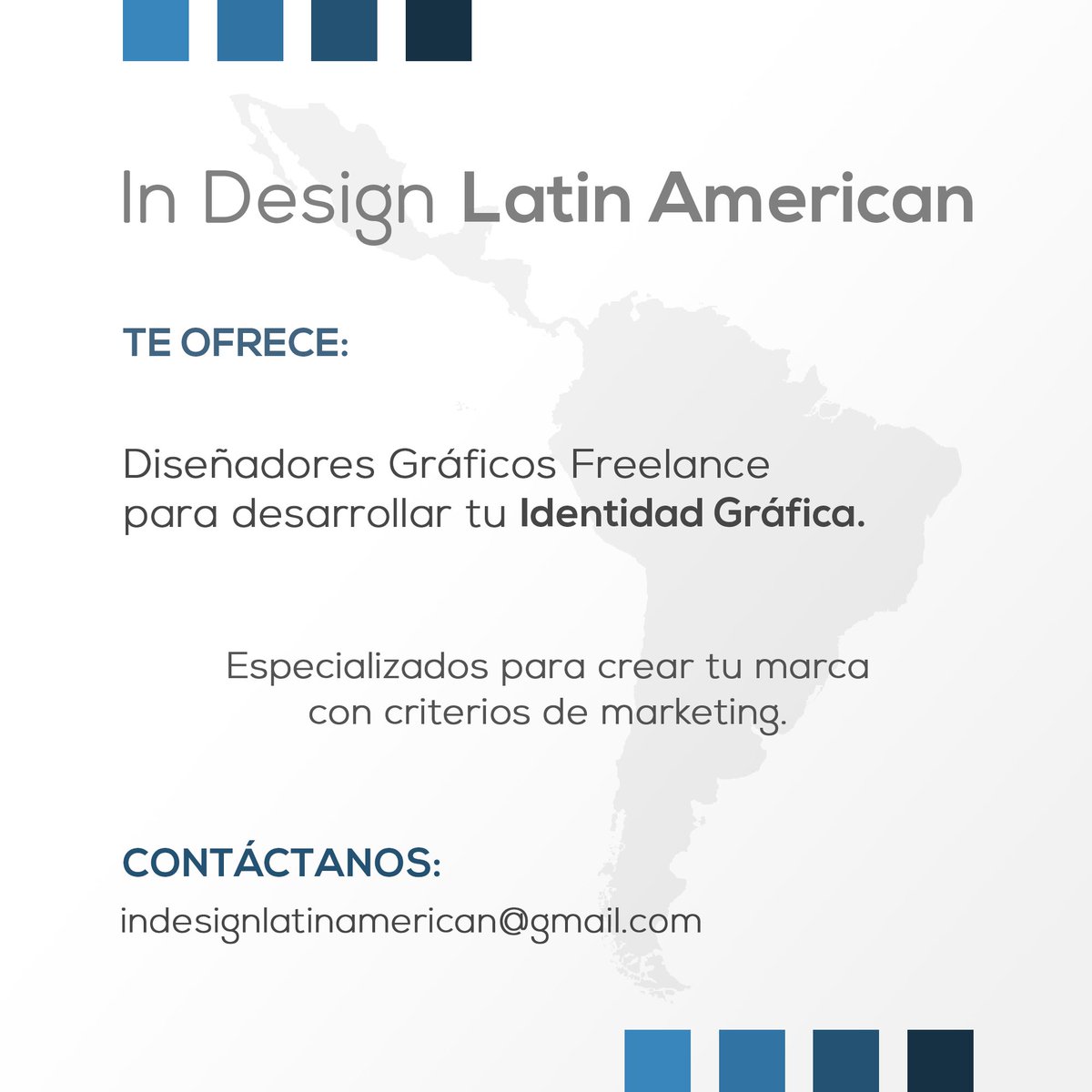 InDesignLA's tweet image. Quieres realizar la identidad gráfica para tu empresa?. Contáctanos #Logo #Branding #Diseño #Latinoamerica