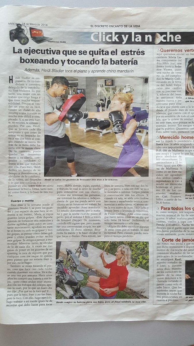 markAsaeidaei's tweet photo. In the news with one of my fabulous clients  #mallorca #mallorcafitness #onlinept #personaltrainer #mallorcaparadise https://t.co/RqdRyYyE1a
