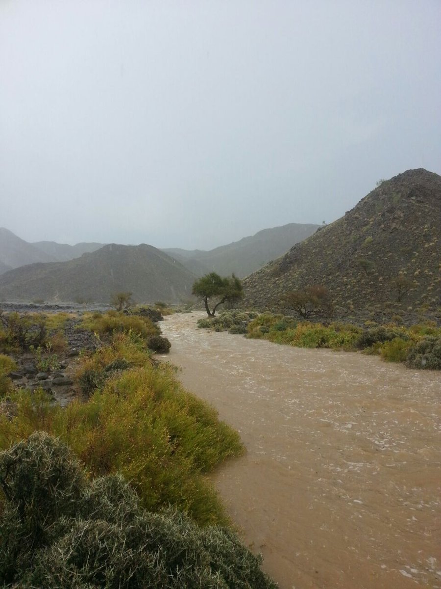 الوادي الشرقي بمنطقة الحائمه شمال ولاية إبراء مساء اليوم