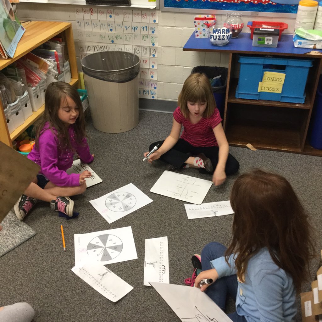 MrsZhp's tweet photo. Practicing our subtraction facts! #dg58learns https://t.co/h8yXULy1Np