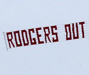 We will be flying this banner over our first home game next season. #Celtic #RodgersOut