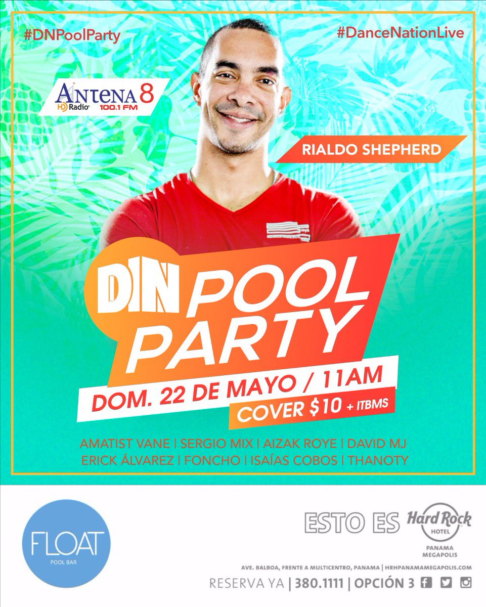 rialdoshepherds's tweet photo. Este domingo es la #DNpoolParty en el @HRHPanamaMega desde las 11am , no puedes faltar #DanceNationLive https://t.co/OXIpqFWOud