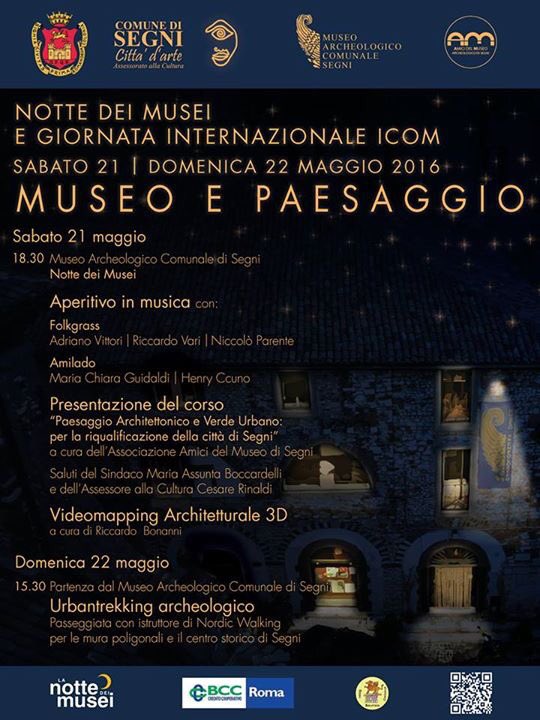 FedericaColaiac's tweet photo. #SegniArcheologia @MuseoSegni @SegniProject @SegniTurismo @CUORELEPINO Notte dei Musei 2016 https://t.co/pPZ1qDtr2v