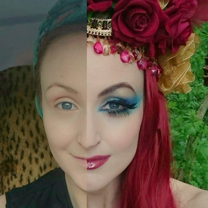 Before and after hair and #makeup at my #photoshoot today 💄 https://t.co/cOLlxwfLQa<a href="/tag/makeup"class="tags">#makeup</a><a href="/tag/photoshoot"class="tags">#photoshoot</a>