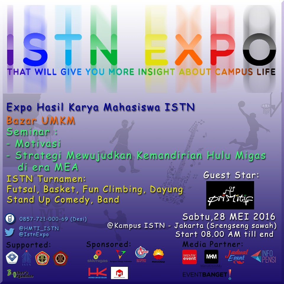 Markipat ISTN EXPO guys tanggal 28 Mei 2016 .