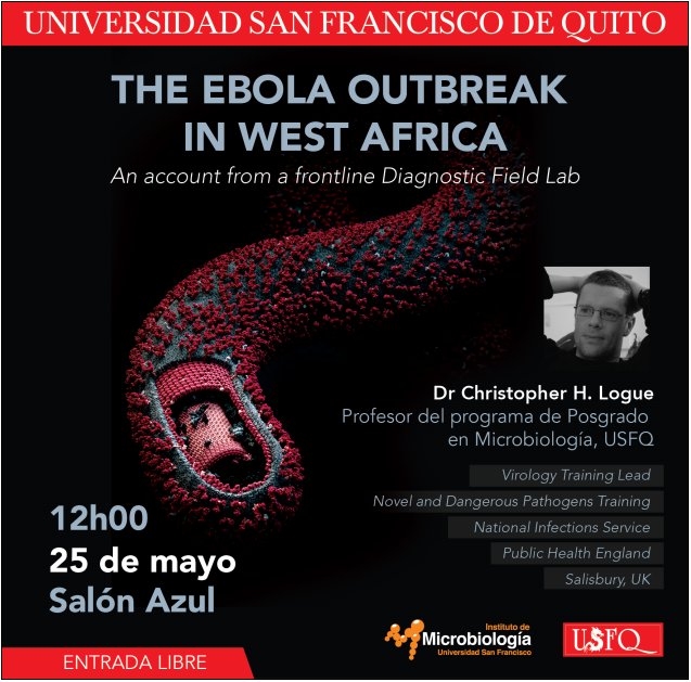natycham's tweet photo. CONFERENCIA #usfq THE EBOLA OUTBREAK IN WEST AFRICA https://t.co/ZOOwNvdEyC