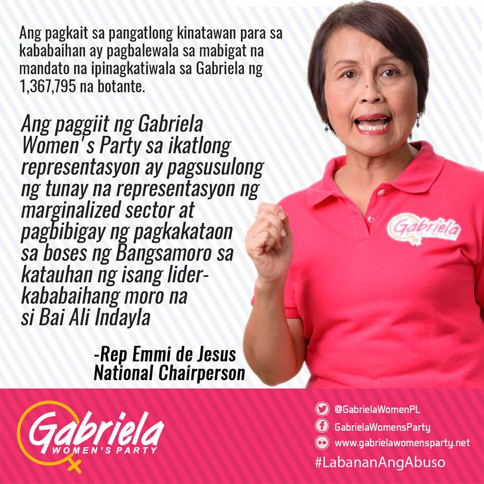 GABRIELA PARTYLIST tweet media