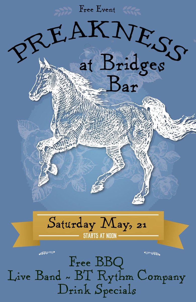 Join us for the #Preakness this Saturday! Free BBQ, drinks, and band! #bronxny #partyny #happyhour #bronx