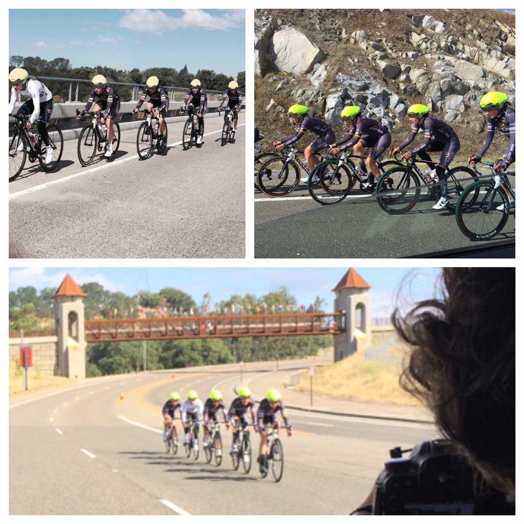 RochelleGilmore's tweet photo. This TTT today at the @AmgenTOC is likely to determine the tour's GC. All teams are 100% focused. #CourseRecce https://t.co/PrwpbmLWHs