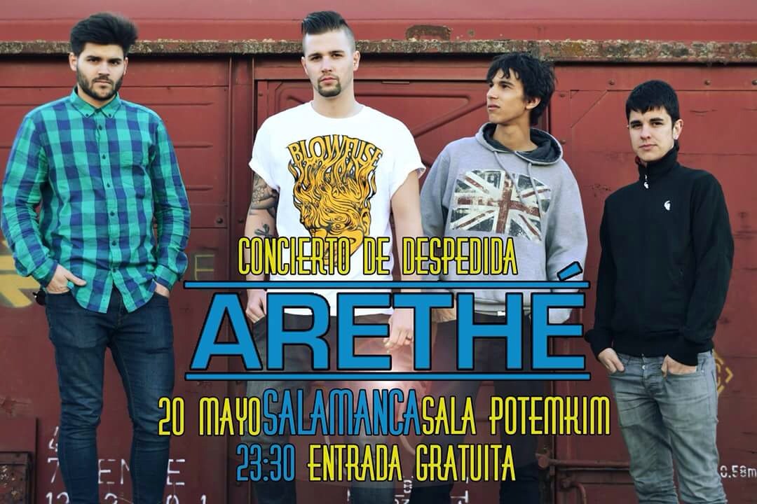MarcaSalamanca's tweet photo. Esta noche recomendamos el último concierto de @aretherock una pena que se despidan 23:30h en @Potemkim_sala https://t.co/exD8VllD07