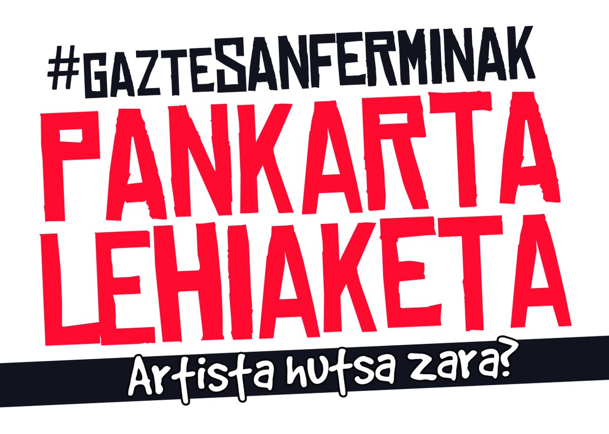 Gogoratu!!! Iruñerriko Gazte Peñak pankarta behar du. Animatu eta diseinatu zurea! 3indarrok.wordpress.com/2016/05/14/pan…