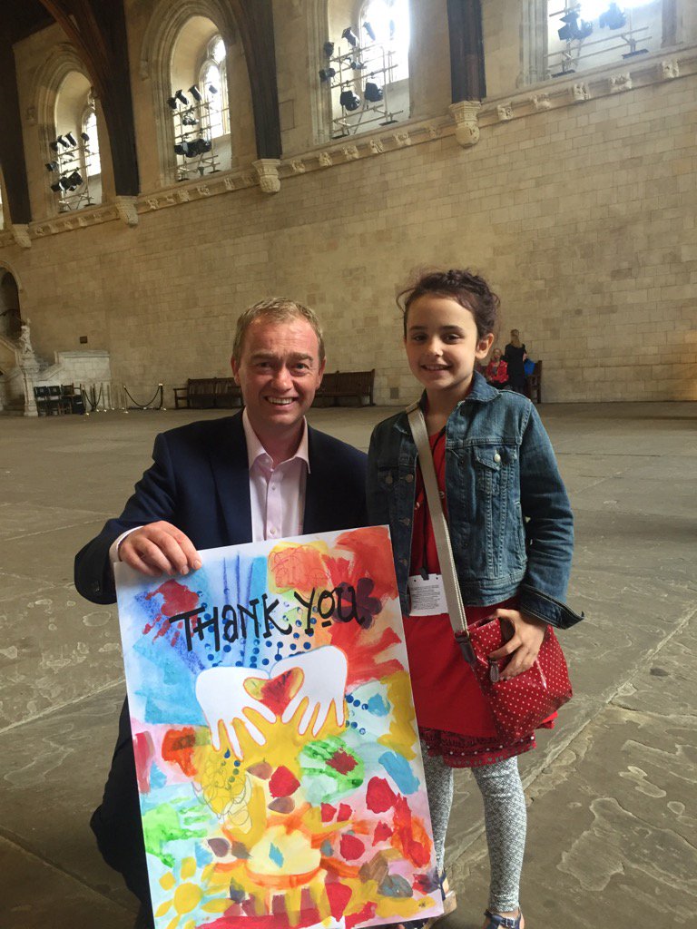 timfarron's tweet photo. It was great to meet with @savechildrenuk volunteers yesterday - Scarlet from Bristol made me this lovely card! https://t.co/5t5dcgWAKN