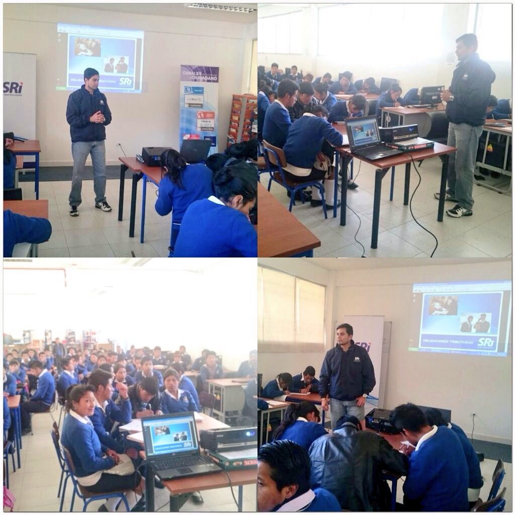 SRIoficialEc's tweet photo. #SRIZonal5 capacita sobre cultura tributaria a estudiantes del colegio Félix Granja en #Guaranda https://t.co/TGc7OPxs4g